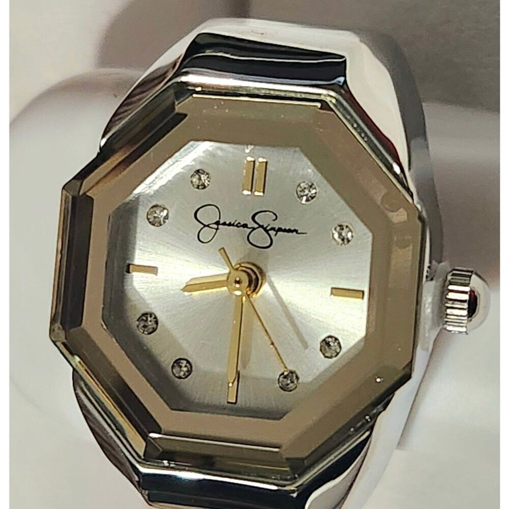 Jessica Simpson silver tone ring watch 22 mm - Picture 3 of 4